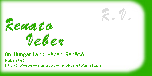 renato veber business card