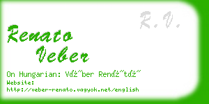 renato veber business card